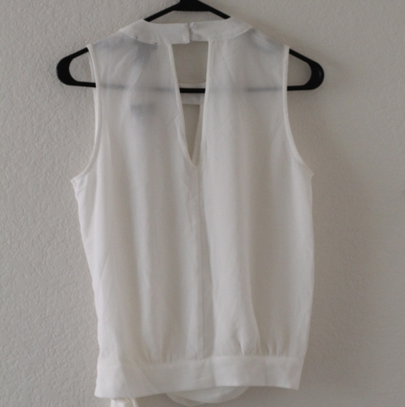 Rue21 Small White Surplice Keyhole Woven Knit Tank Top - Picture 5 of 11